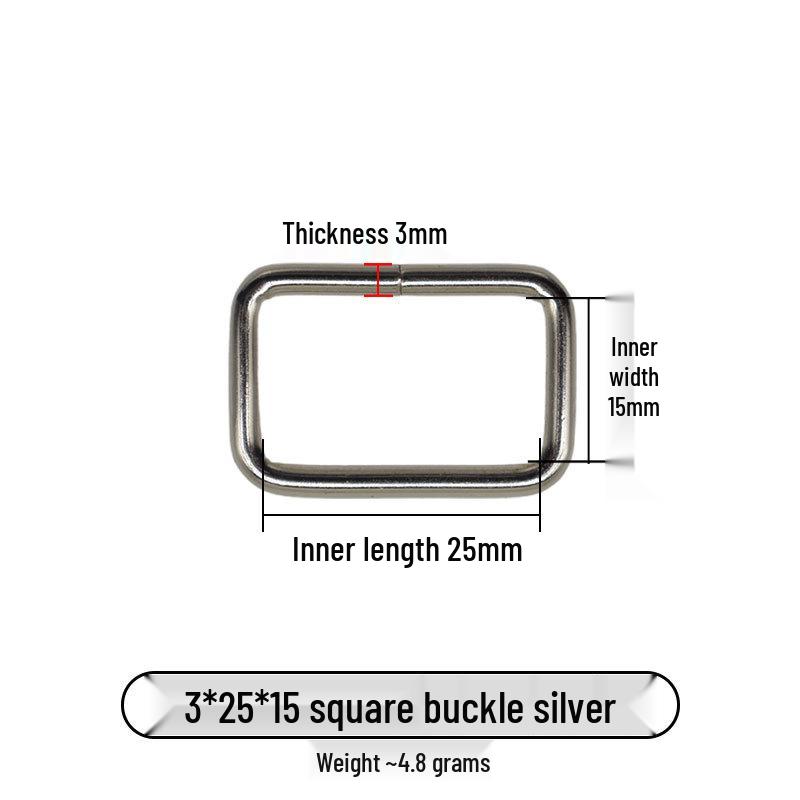 Iron Metal Square Buckles for Luggage Hardware Accessories