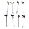 Metal Garden Stake Butterfly and Dragonfly Decorative Plant Pot Ornament Outdoor Yard Lawn Art Sculpture with Ground Insert