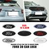 LLC3 For Ford Focus Fiesta Ranger Mondeo Mustang Car Badge Front Grille Rear Trunk Hood Lid Logo Decor Cover Emblem Auto Accessories