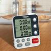 Digitaler Dual-Küchentimer 3 Kanäle Count UP/Down-Timer Kochtimer Stoppuhr Großes Display Einstellbare Lautstärke
