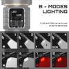 Dual Light Source Flashlight 7200mAh Rechargeable Battery Zoomable Focus Chip 8 Modes Digital Display Outdoor Camping Hikin
