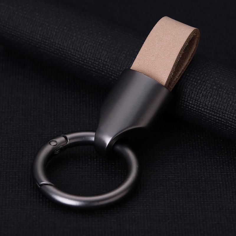 High-End Minimalist Suede Car Keychain Pendant for Men & Women