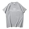 Korean Band Fashion Print Cotton T Shirt BLACK and PINK WORLD TOUR DEADLINE T-shirt Summer Short Sleeve  Unisex Streetwear