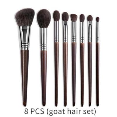 OVW Natural Makeup Brushes Set Eyeshadow Goat Hair Face Powder Kit Professional Cosmetic Tools 8pcs