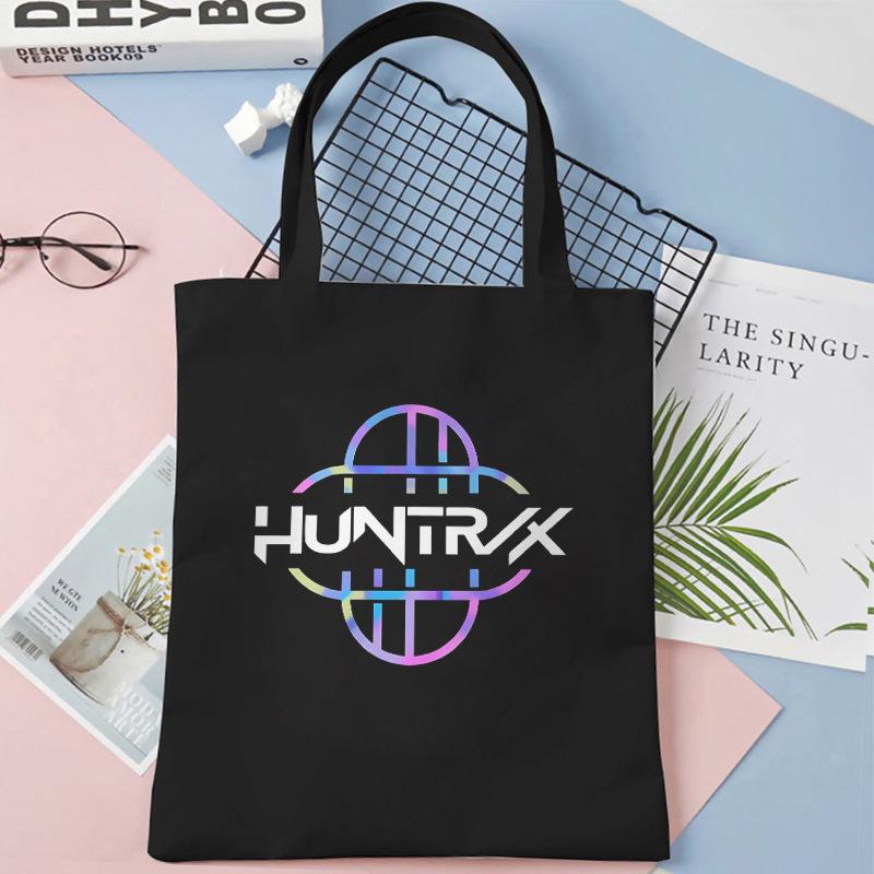 KPOP Demon Hunter Grup de Fete Imprimeu Carte de Student Geantă de Umăr Canvas Geantă de Mână pentru Cumpărături