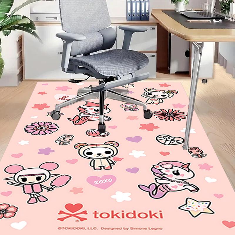 1 Stück tokidoki Valentinstag Teppich rutschfest Polyester Fußmatte für Büro.Schlafzimmer