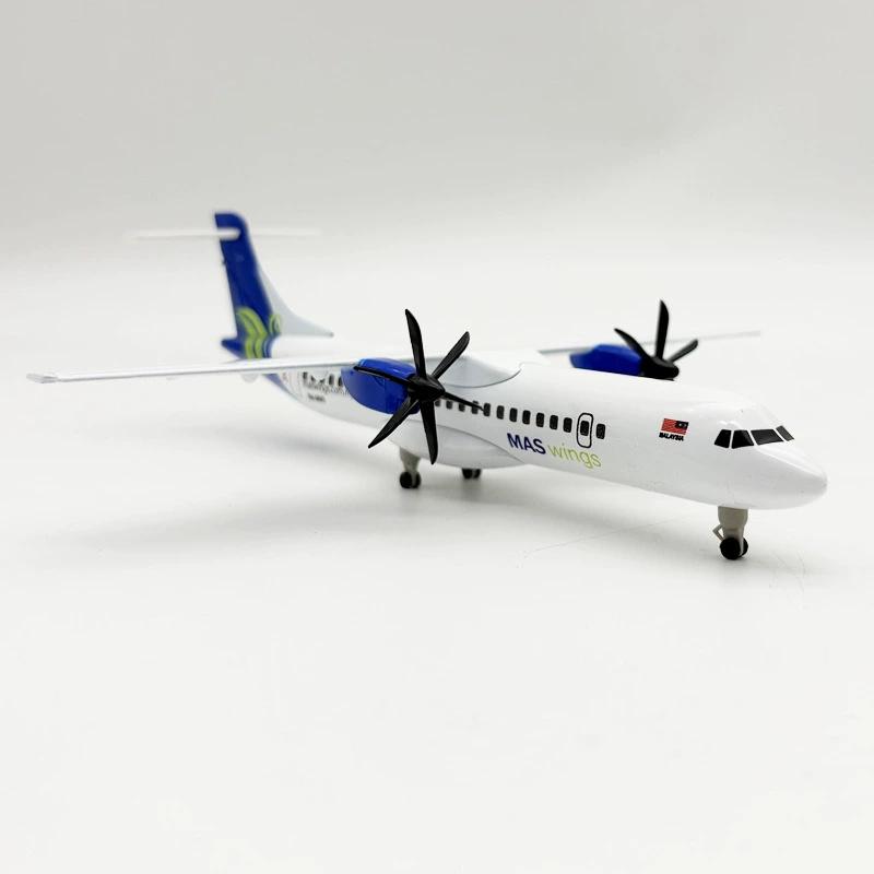 Miniature Replica 20cm ATR Aircraft Model Airlines Series Diecast Metal Model Plane Collectible Airplanes W Wheels Propellers