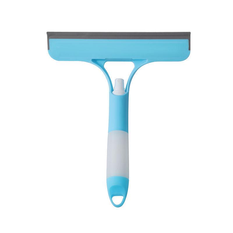 

Double-Sided Glass Cleaning Brush with Spray Bottle and Detachable Squeegee