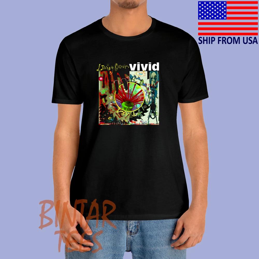 Living Colour Vivid Men s Black Size S to 5XL S