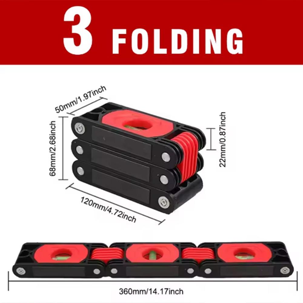 Multi-angle Magnetic Level Meter Strong Magnet Angle Finder Gauge Folding Horizontal Ruler  Stairs