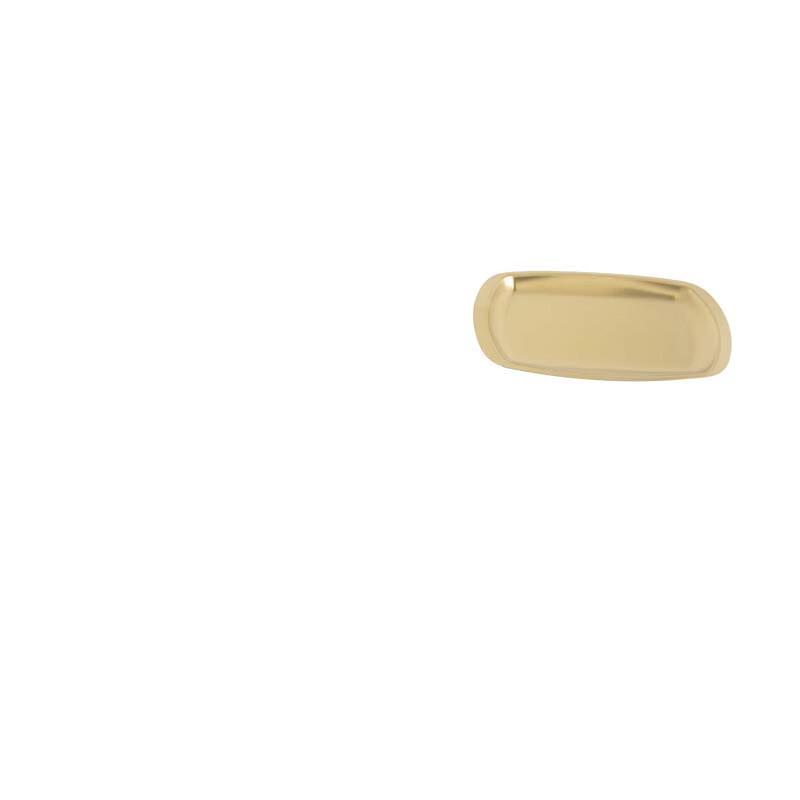 

NuFeng Gold Square-Round Serving Platter 28x16cm