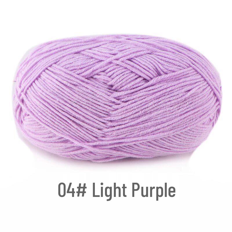 Su He 4-Strand Milk Cotton Combed Yarn for Hand-Knitting Baby Sweaters