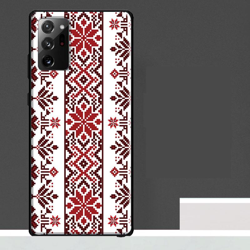 

Ukrainian Embroidery Pattern Case For Samsung Galaxy S25 Ultra S23 S22 S21 S24 Ultra S9 S10 S20 Plus S25 FE Phone Cover Galaxy S20Ultra