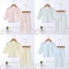 Baby Summer Cotton Pajamas Set With Antibacterial Fabric For Newborns