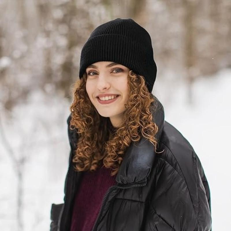 60-65Cm  Big Head Wool Blended Knitted Hats Men Winter Keep Warm Thickened Toand Beanies Large Size Cold Skullies Ski Golf Cap