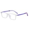Children's Anti-Blue Light Square Glasses for Myopia, Ages 8-12, Trendy Korean Design for Boys and Girls
