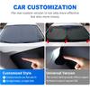 Car Windshield Sun Shade for BMW X1 IX1 U11 2022 2023 Blocks UV Rays Sun Visor Protector Keeps Your Vehicle Cool (Silver)