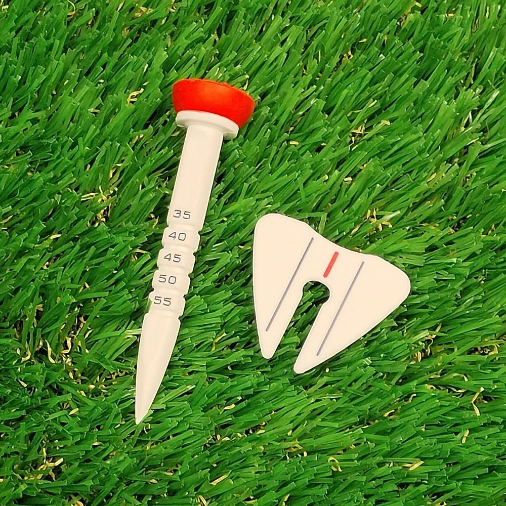 4 Pcs 33-55mm Adjustable-height Golf Tee Training Accessories