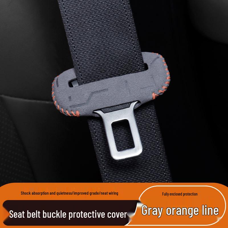 Suede Car Seat Belt Buckle Anti-Collision & Anti-Scratch Protector