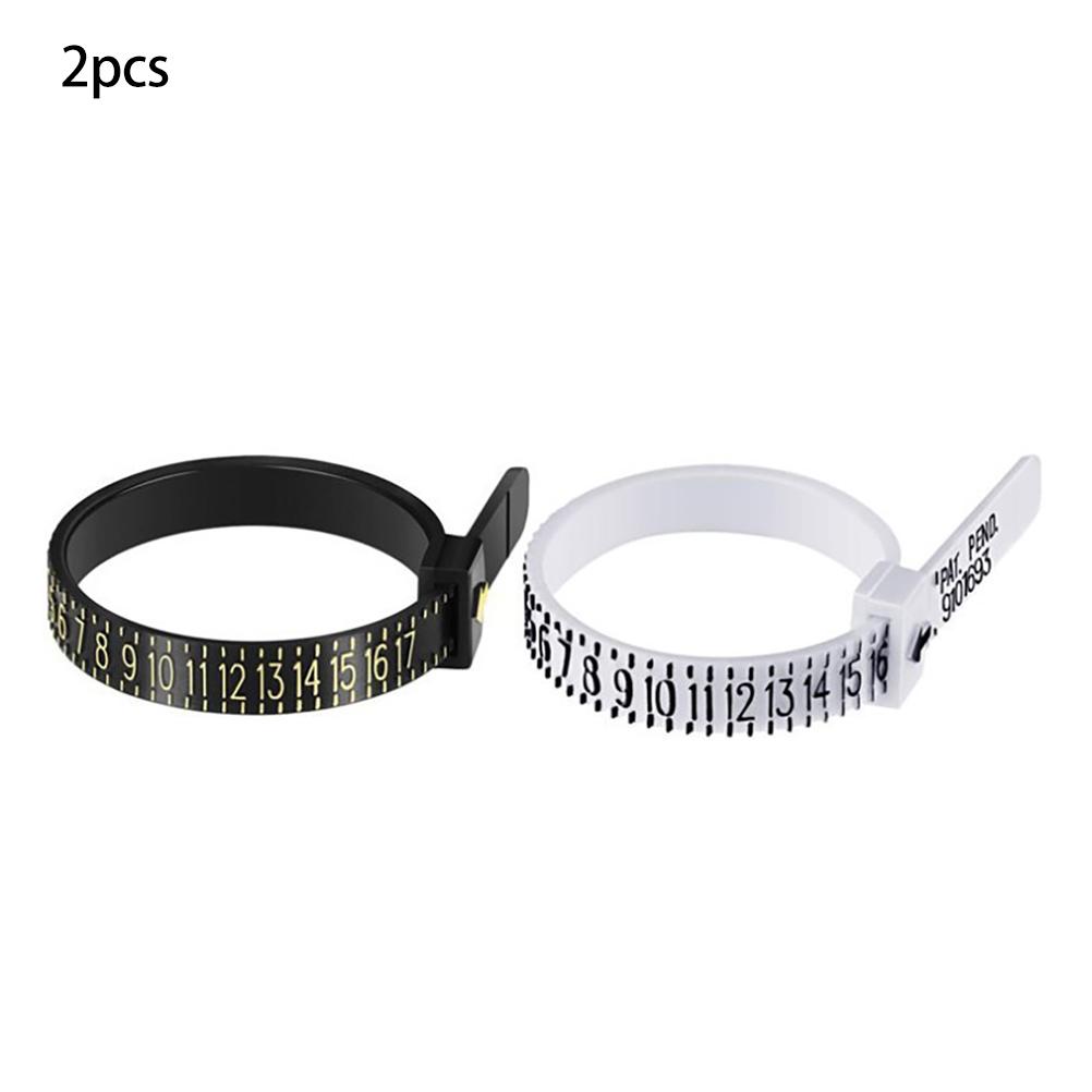Ring Sizer Measuring Set 2PCS Reusable Finger Size Gauge Measure Tool Jewelry Sizing Tools