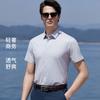 100 Double Legs Four sided Elastic Solid Color Skin friendly Comfortable Business and Leisure Men's Shirt Summer Thin Edition