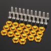 20 Sets Aluminum Fender Bumper Washer Stainless Steel Bolt Engine Bay Dress Up Kit Headlight Trunk License Plate Frame Fasteners