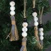 Snowman Wooden Beads Christmas Theme Colorful Wooden Beads Wooden Beads String DIY Accessories