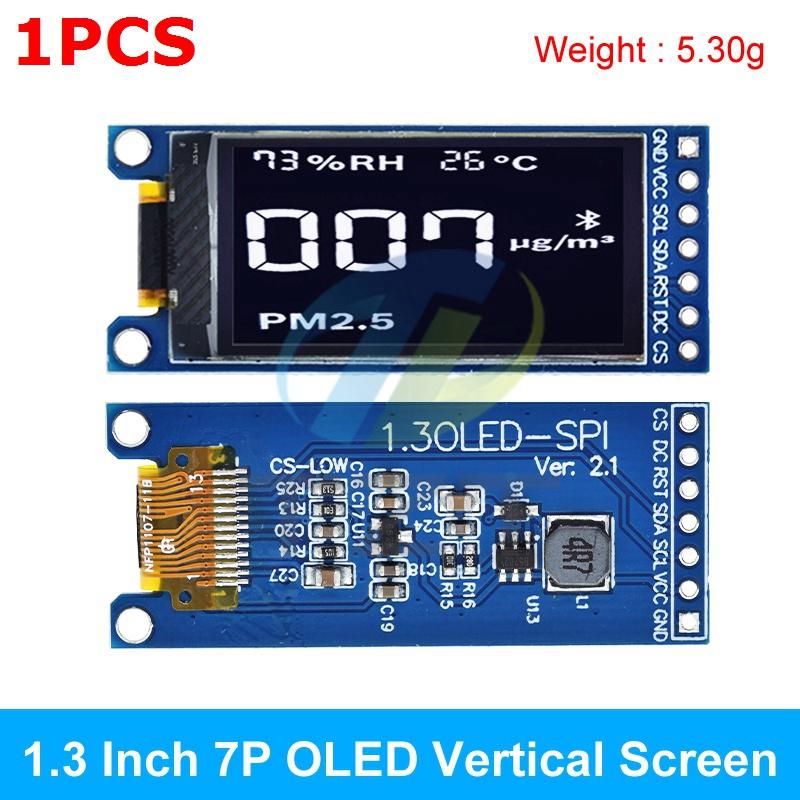 TZT 1.3 Inch OLED Display 4PIN 7PIN64×128 LCD Module SSD1312 LCD 1.3 "OLED Vertical Screen Module For Arduino