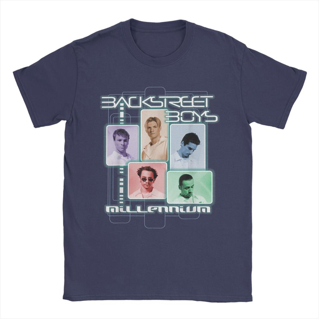 Men T-Shirt Backstreet Boys Millenium Multi Color T Shirts Hip Hop Beach Tees Funny Printed 100 Cotton Tops Gift Idea