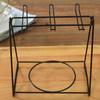 6 Cups Vertical Coffee Cup Rack Iron Cup Storage Rack Durable Cup Drying Stand  Coffee Mugs