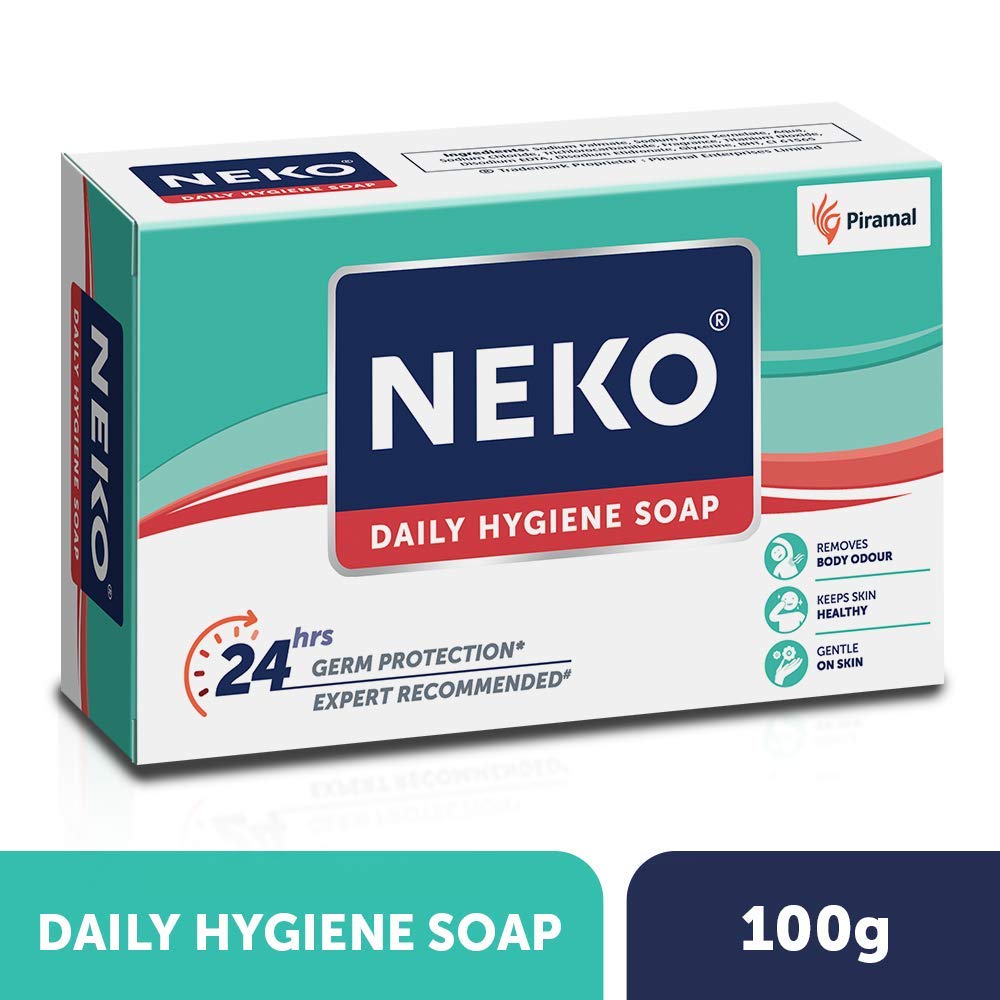 

Neko Daily Hygiene Soap 100g – Gentle Skin Cleanser for Freshness and Odour Control, Pack of 1