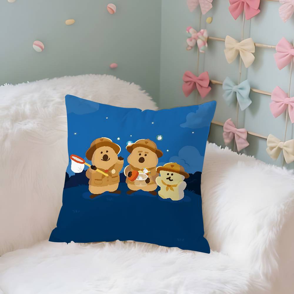 Korea D-Dinotaeng Cute Pillow Case Throw Pillow Cover Nordic Vintage Style Cushion Covers Home Living Room Sofa Couch Seat