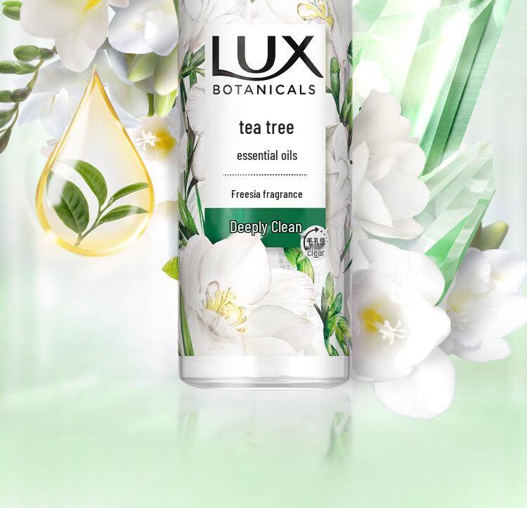 Lishi Tea Tree & Niacinamide Shower Gel with Freesia & Cherry Blossom Extracts