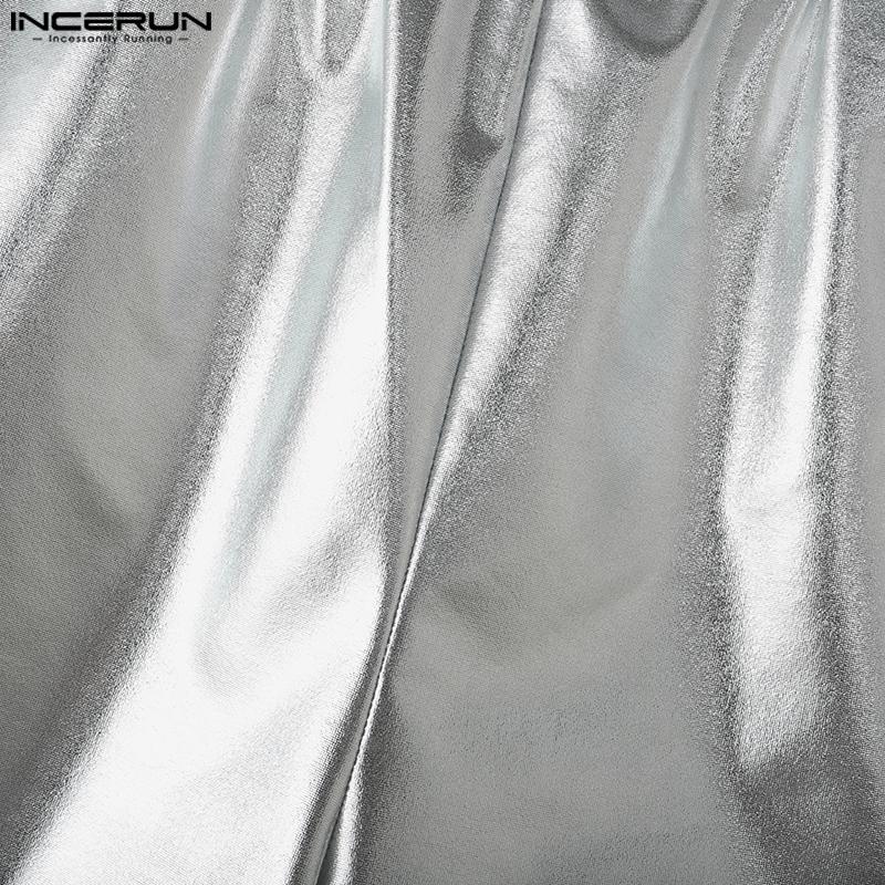 INCERUN Herren Damen Hotpants Elastischer Bund Glitzer Rückenausschnitt Partyhose