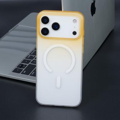 Fashion Gradient Matte PC For Magsafe Magnetic Phone Case For iPhone 17 Air 16 15 14 13 12 11 Plus Pro Max Wireless Charge Cover