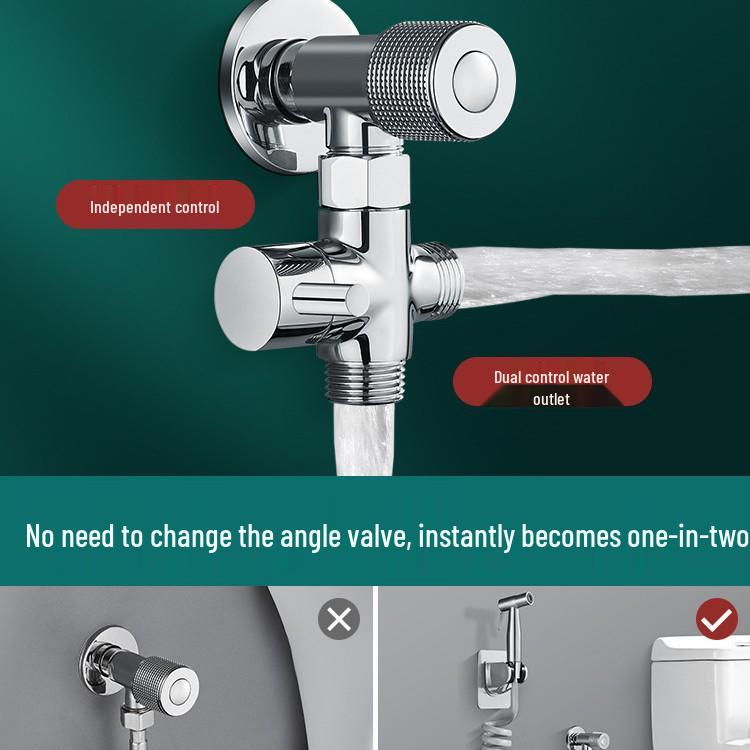 Handbrause aus Vollkupfer mit Doppelfunktion und Hochdruck für das Badezimmer