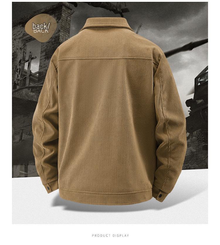 Men's Trendy Corduroy Jacket: Autumn & Winter Casual Lapel Coat