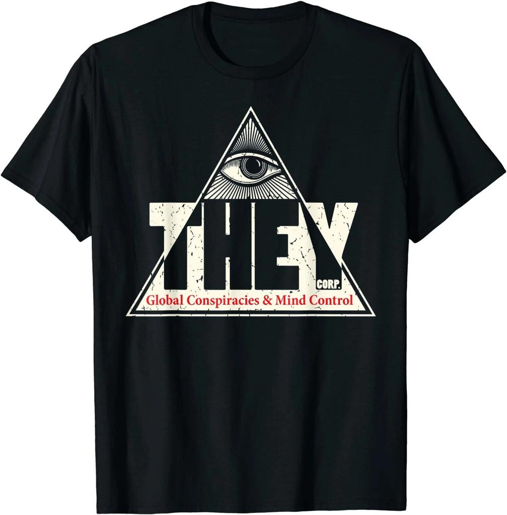 Min NEW LIMITED They Global Conspiracy & Mind Control Parody Illuminati Meme T-S
