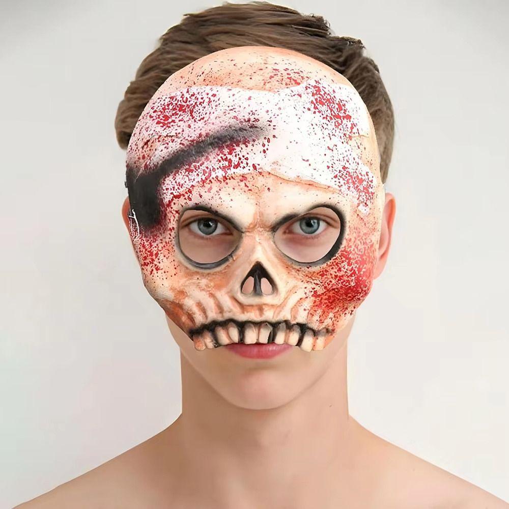 Realistic Masquerade Party Mask Creativity Bloody Skull Mask Halloween Cosplay Mask  Male Female