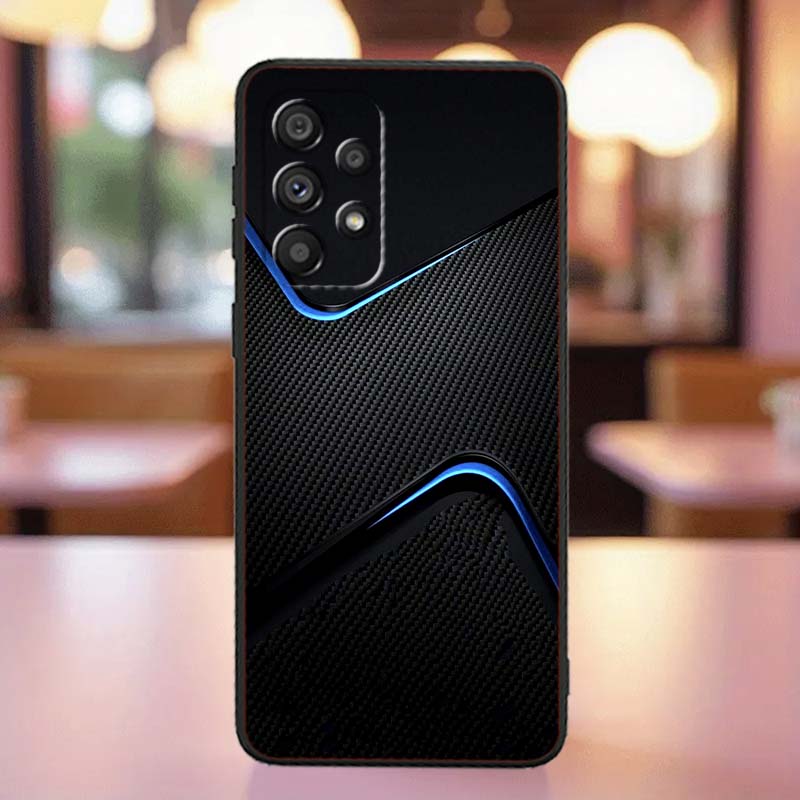 Art colored luminous pattern Case For Samsung A41 A35 A34 A33 A32 A25 A24 A23 A21s A06 A05 A04 A03 Note 10 20 Ultra 5G Black