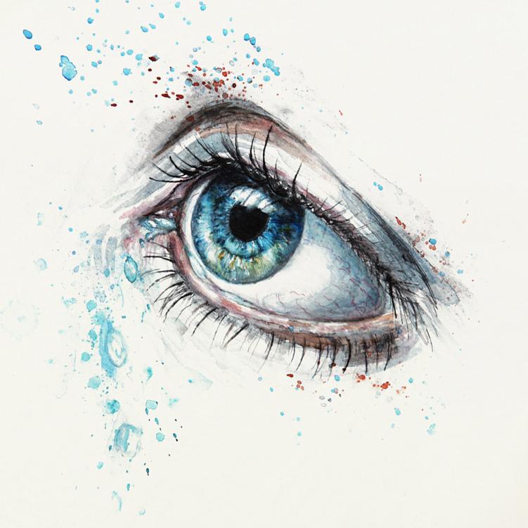 T-shirt graphique streetwear deep eye en coton unisexe, t-shirt surdimensionné à manches courtes pour l'été