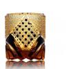 Japansk Svart Kriger Rustning Edo Kiriko Whisky Tumbler Ravkrystaller Whiskykopp High-end Vinglass Håndskåret Cognacglass