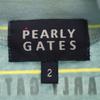 PEARLY GATES Border Pattern golf Long sleeve High neck T-shirt 2 Ron T Women Used