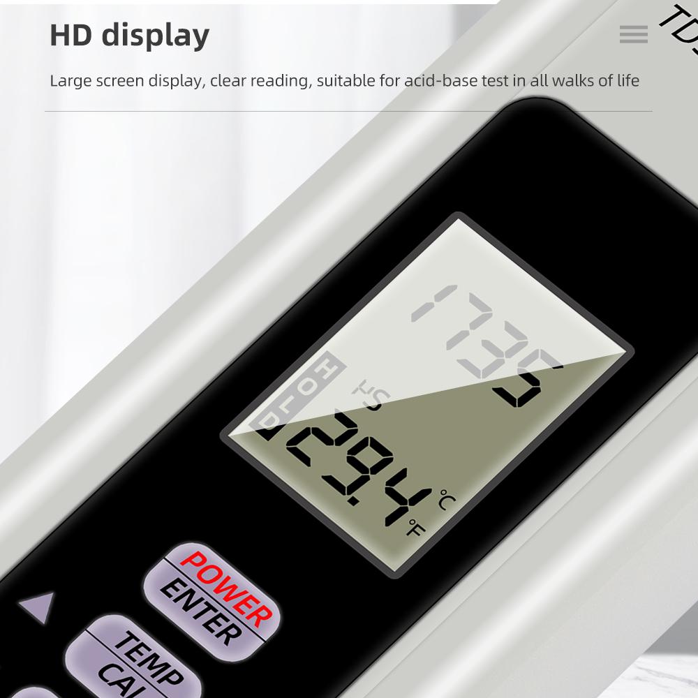 HM Digital 3 In 1 Water Quality Tester Portable TDS EC Temp Meter COM-80 Hydrotester Water Test Pen for Aquaclture Laboratory