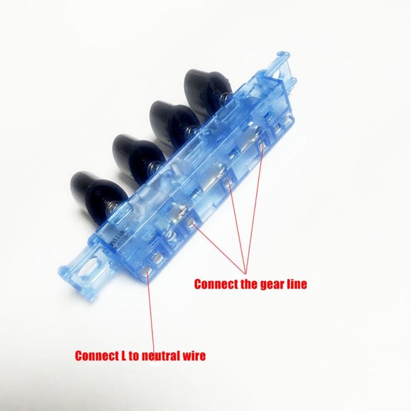 Small 4 Key Control Panel Electric Switches Panel for Desk Fan Standing Fan Replacement Part 3 Speeds Plastic Texture
