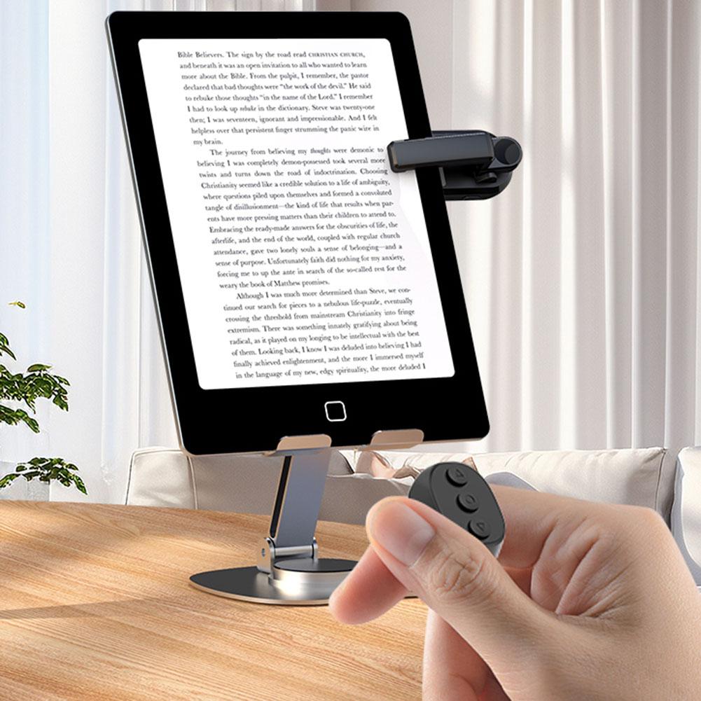 Remote Control Page Turners Type-C Rechargeable Wireless Remote Tablets Page Camera Remote Clicker for E-book Clicker Accessory
