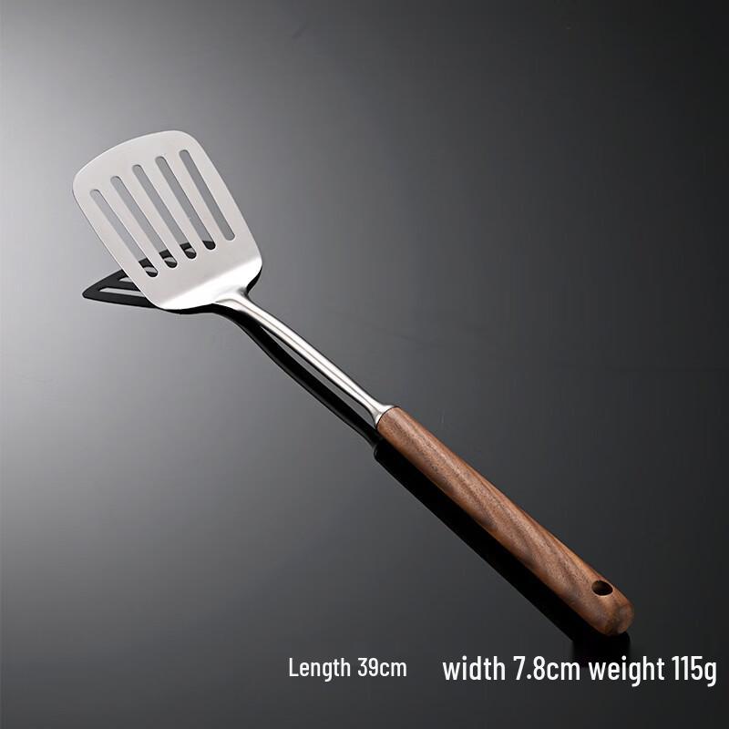 Qianxing 5-Piece Stainless Steel & Walnut Kitchen Utensil Set