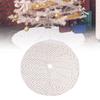 Christmas Tree Skirt Base Stand Cover Holiday Decoration Gold Color Piece Bead