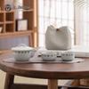 Nanshan Xiansheng Ceramic Gongfu Travel Tea Set (1 Pot, 2 Cups)