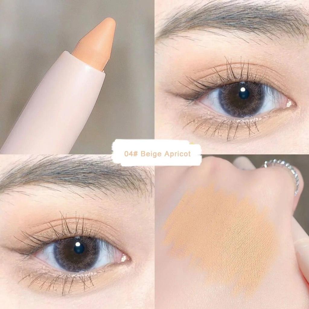 Lidschatten Liegender Seidenraupen-Highlighter-Stift Koreanisches Augen-Make-up Mattweiße Perle Hochglänzender aufhellender Glitzer-Lidschattenstift
